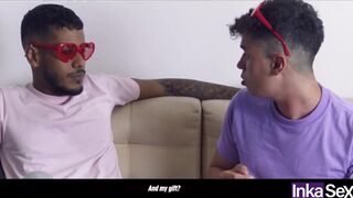 Ebony from Colombia super ass fucking with 2 best gay