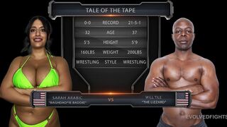 Sarah Arabic vs Will Tile - Big Titty Baghdadie Baddie